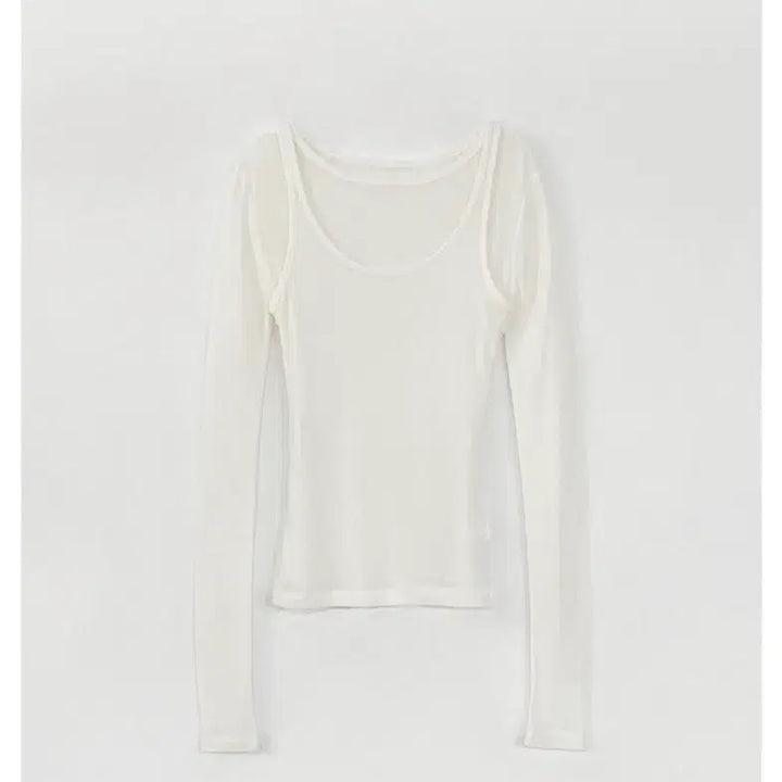 [BUNJANG] Leeds Angel Layered Tee / leeds 리즈 엔젤 레이어드티 Angel layered tee 화이트