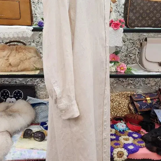 [BUNJANG] MUJI 100% Linen Long Dress (77) / 무인양품 마 100% 롱원피스 (77)
