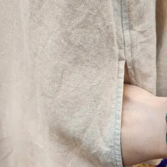 [BUNJANG] MUJI 100% Linen Long Dress (77) / 무인양품 마 100% 롱원피스 (77)