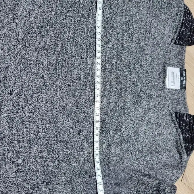 [BUNJANG] Chanel Knit Dress Gray EU36 / 정품, 샤넬 케시미어 스웨터 원피스 그레이 EU36