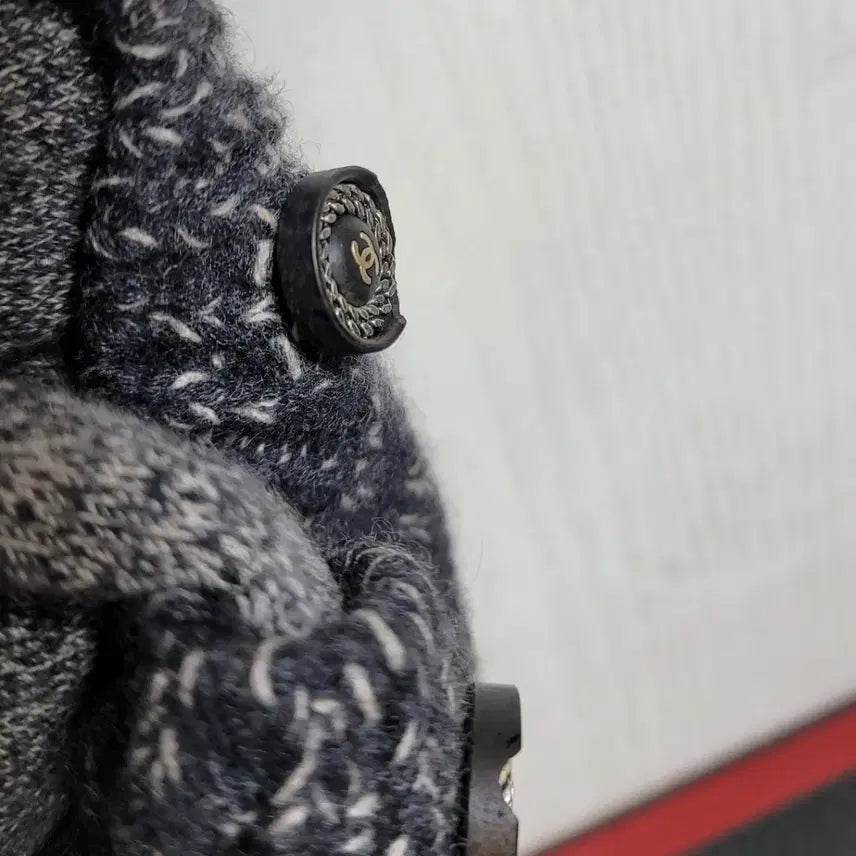[BUNJANG] Chanel Knit Dress Gray EU36 / 정품, 샤넬 케시미어 스웨터 원피스 그레이 EU36