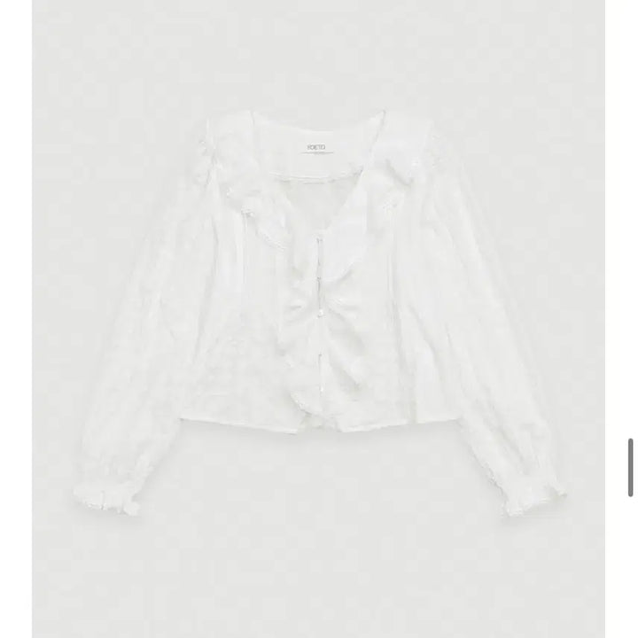 [SOLD OUT] 포에토 블라우스 Pure ruffle blouse - ivory