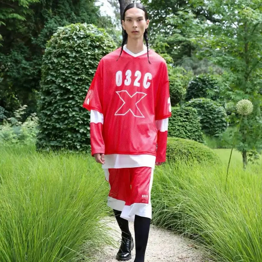 [BUNJANG] 032C Lax Layered Sleeve T-shirt / 032C 24년도 컬렉션 랙스 슬리브 티셔츠