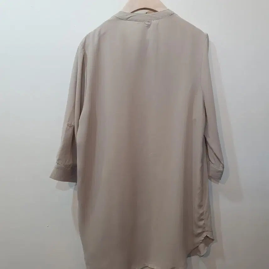 [BUNJANG] Mute Beige Airy Zip-Up Jacket / 뮤트 베이지 하늘하늘 집업