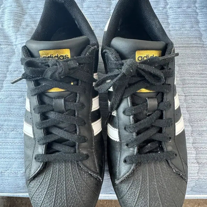 [BUNJANG] Adidas Superstar Black Sneakers / 아디다스 슈퍼스타 블랙 265