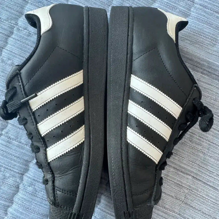 [BUNJANG] Adidas Superstar Black Sneakers / 아디다스 슈퍼스타 블랙 265