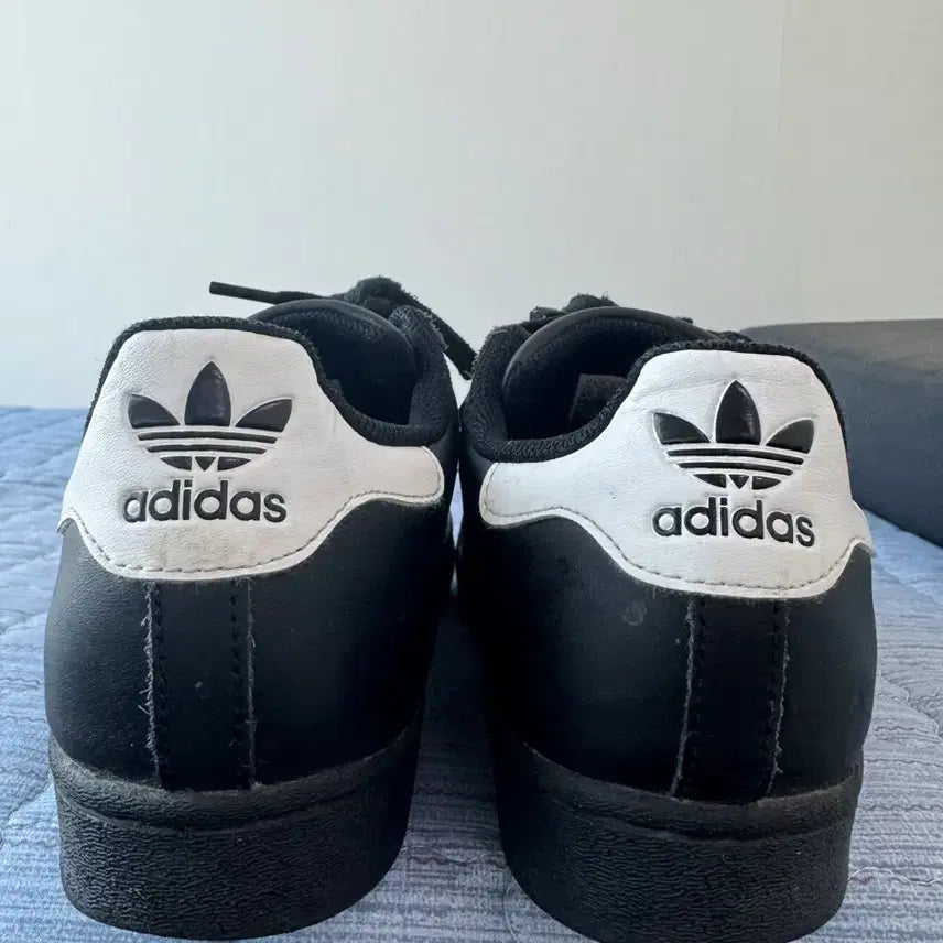 [BUNJANG] Adidas Superstar Black Sneakers / 아디다스 슈퍼스타 블랙 265