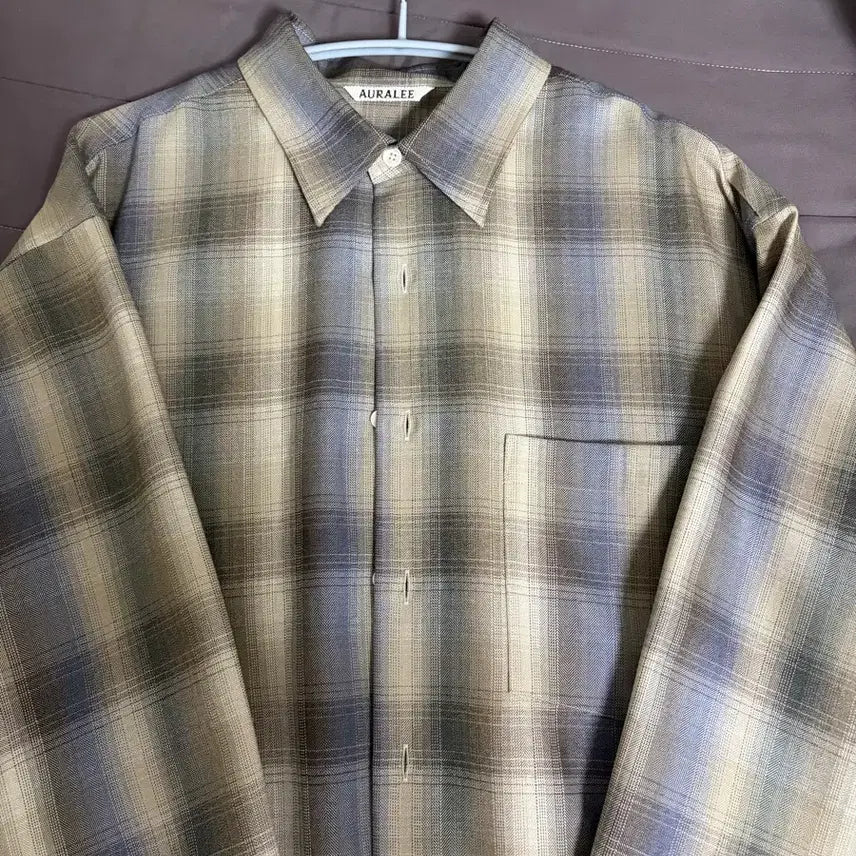 [SOLD OUT] 오라리 25fw 체크셔츠 4사이즈 팝니다