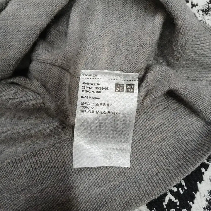 [SOLD OUT] 유니클로 반팔 니트 회색 3XL
