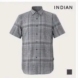 [BUNJANG] INDIAN Cotton 100% Checkered Short Sleeve Shirt / INDIAN110 새제품택부착 미개봉 코튼100프로 반팔셔츠 2XL