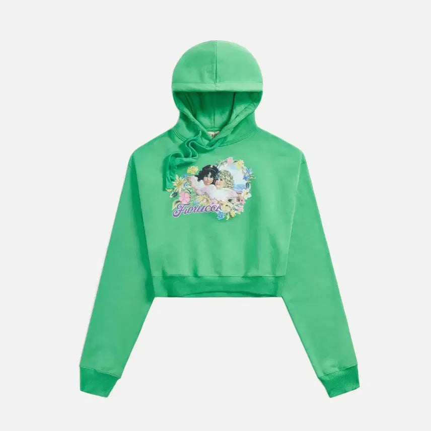 [BUNJANG] Fiorucci Angel Crop Hoodie - XS / 피오루치 엔젤 크롭 후디 - XS