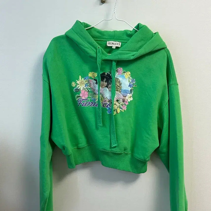 [BUNJANG] Fiorucci Angel Crop Hoodie - XS / 피오루치 엔젤 크롭 후디 - XS