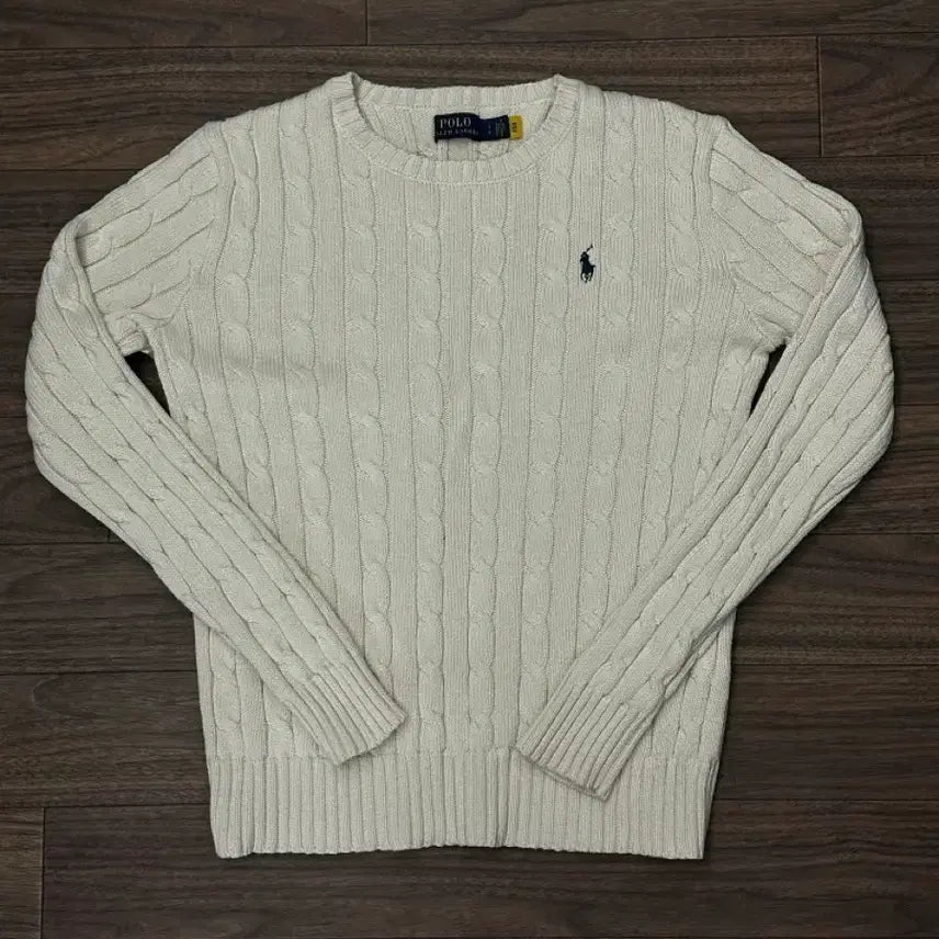 [BUNJANG] Polo Ralph Lauren Cable Knit Sweater / 폴로 랄프로렌 케이블 니트 아이보리
