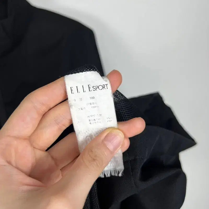 [BUNJANG] Elle Sport Black Windbreaker Jacket / 엘르 스포츠/블랙 바람막이 자켓 점퍼 L 100/라덴