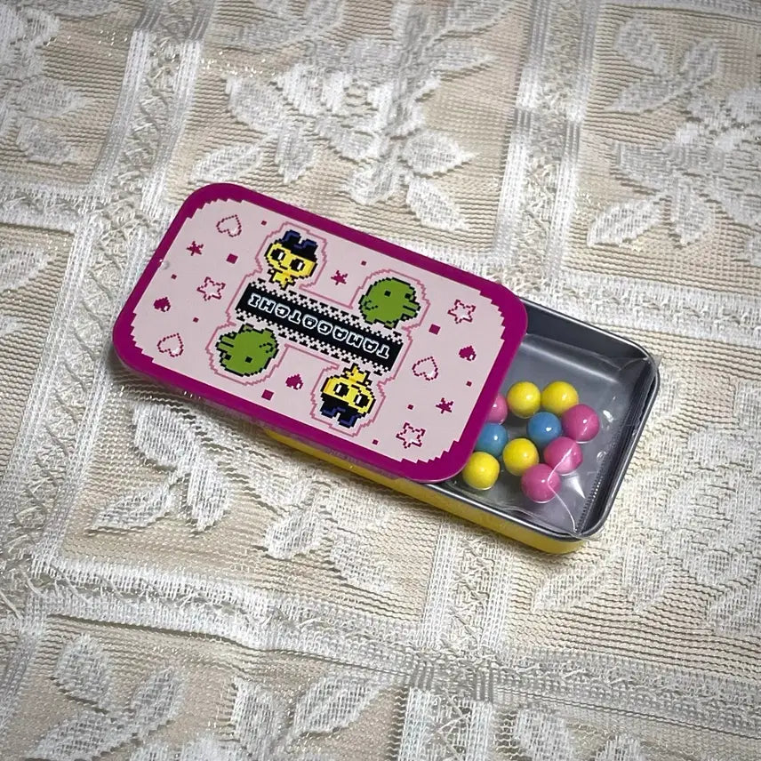 [BUNJANG] Tamagotchi Ramune Tin Case Storage / 다마고치 라무네 틴케이스 틴 케이스 보관함 소품 사탕