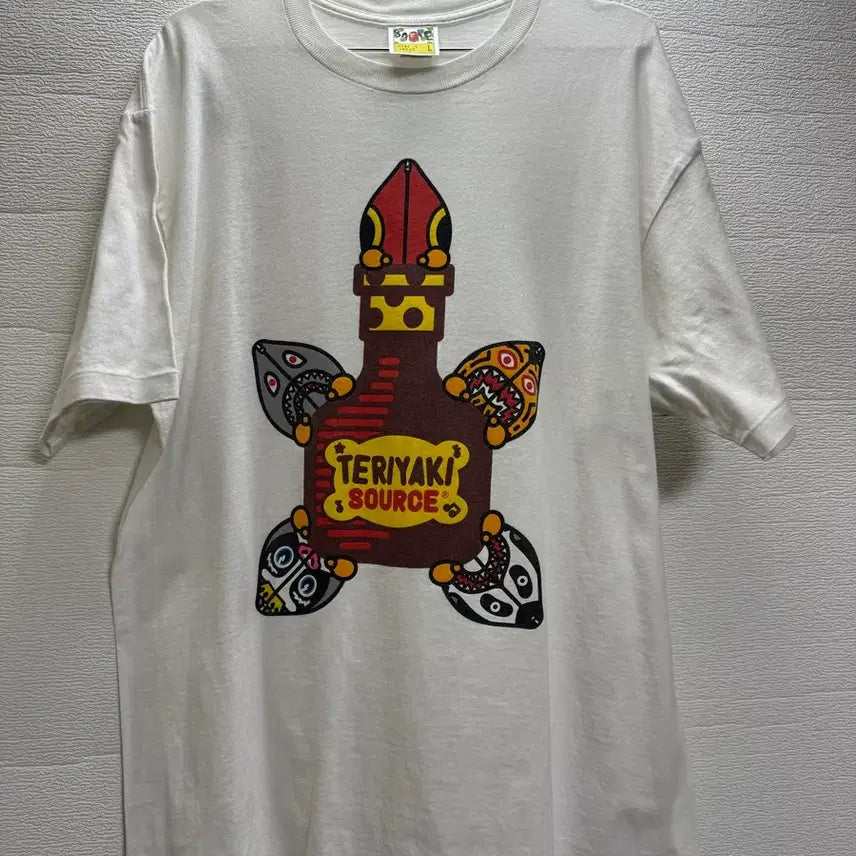 [BUNJANG] BAPE Teriyaki Sauce T-shirt White L / 베이프 테리야끼 소스 티셔츠 화이트 L