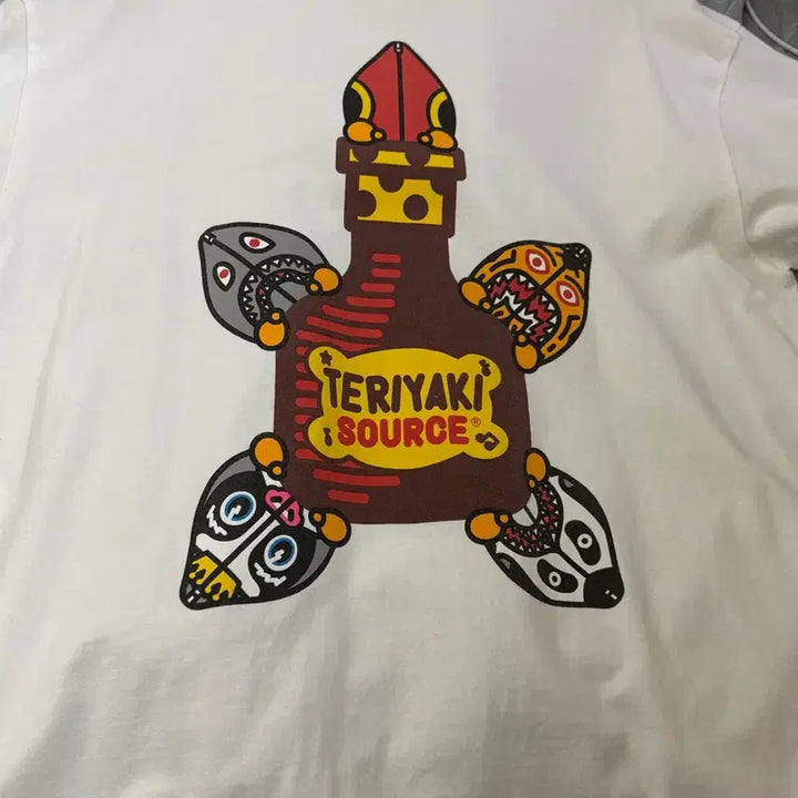 [BUNJANG] BAPE Teriyaki Sauce T-shirt White L / 베이프 테리야끼 소스 티셔츠 화이트 L