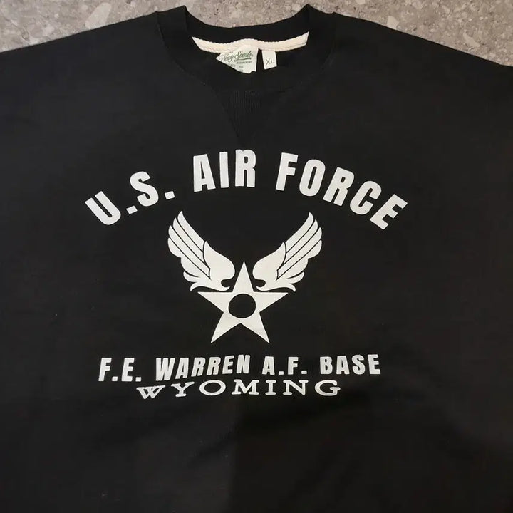 [BUNJANG] Uniform Bridge Airforce Heavy Sweatshirt (Black, XL) / 유니폼브릿지 에어포스 헤비 스웻셔츠 블랙 (XL)
