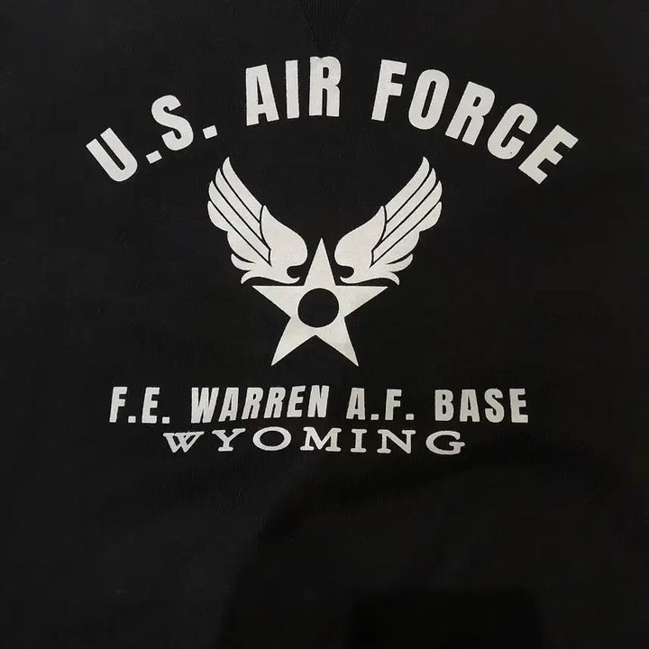[BUNJANG] Uniform Bridge Airforce Heavy Sweatshirt (Black, XL) / 유니폼브릿지 에어포스 헤비 스웻셔츠 블랙 (XL)