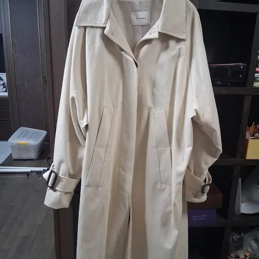 [BUNJANG] All Market Beige Trench Coat / 올마켓 베이지 트렌치코트(프리)