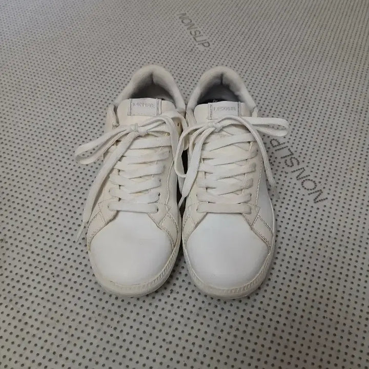 [BUNJANG] Lacoste White Sneakers / 라코스테 흰색 스니커즈 운동화