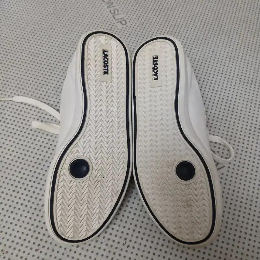 [BUNJANG] Lacoste White Sneakers / 라코스테 흰색 스니커즈 운동화