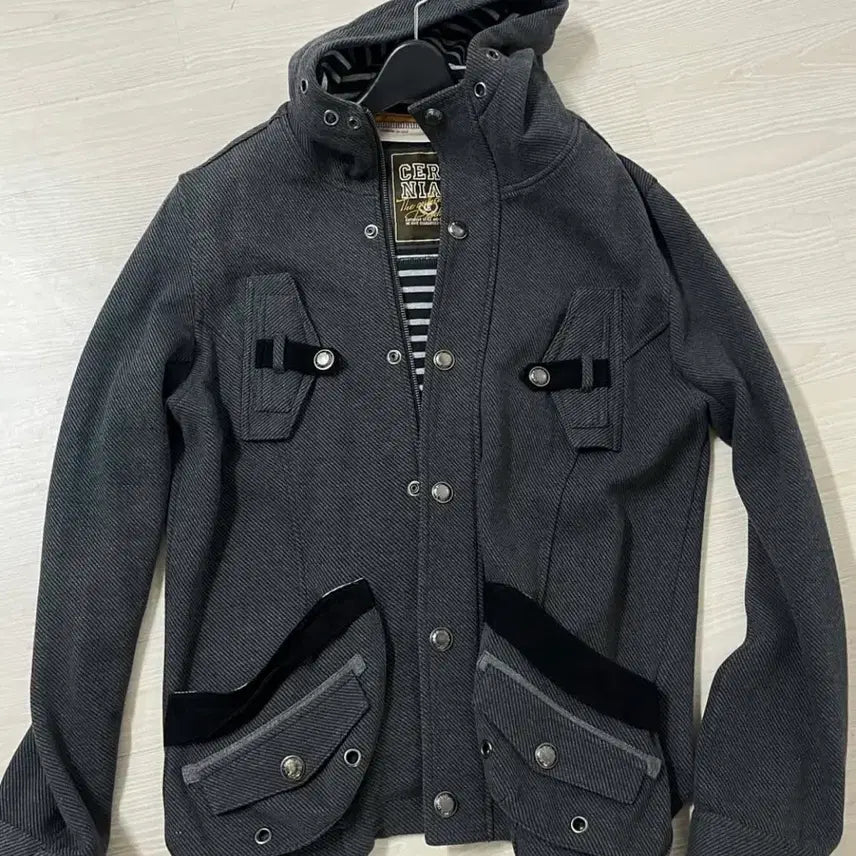 [BUNJANG] Ceronlas Vintage Eyelet Hooded Zip-Up Jacket / Ceronlas 일본 빈티지 아일렛 후드 집업 자켓M