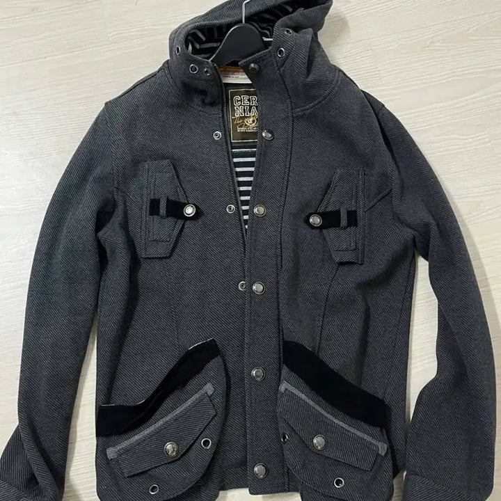 [BUNJANG] Ceronlas Vintage Eyelet Hooded Zip-Up Jacket / Ceronlas 일본 빈티지 아일렛 후드 집업 자켓M
