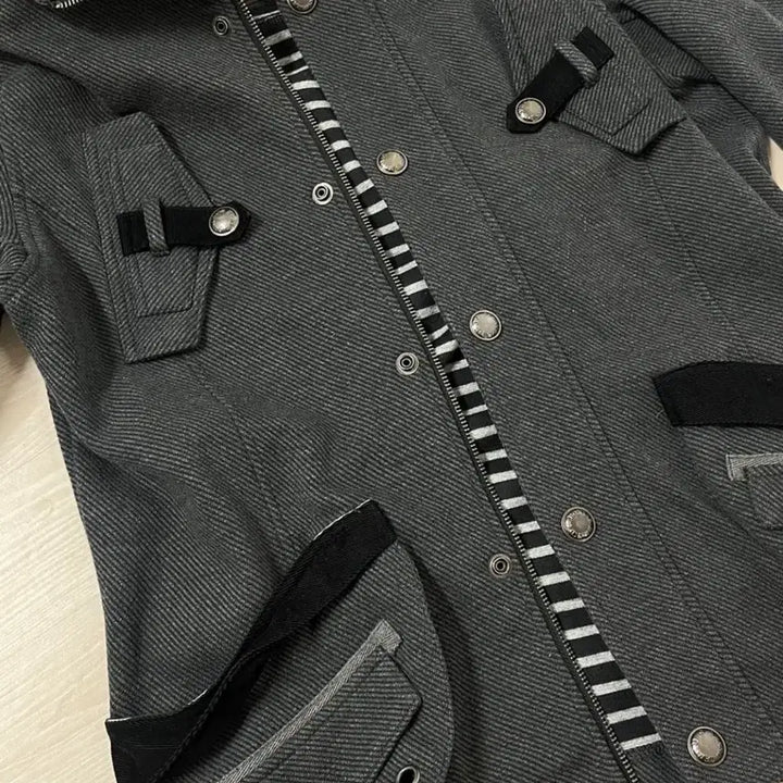 [BUNJANG] Ceronlas Vintage Eyelet Hooded Zip-Up Jacket / Ceronlas 일본 빈티지 아일렛 후드 집업 자켓M