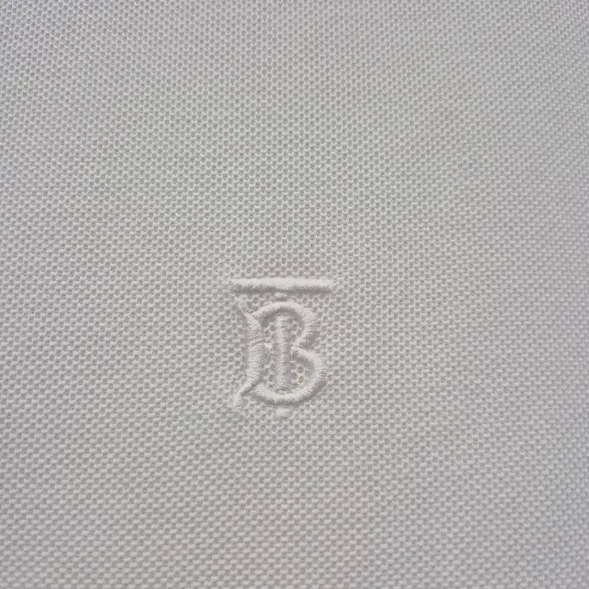 [BUNJANG] Burberry White Polo Shirt / 버버리 신형 화이트 반팔 폴로 티셔츠 / 95~100(정품)