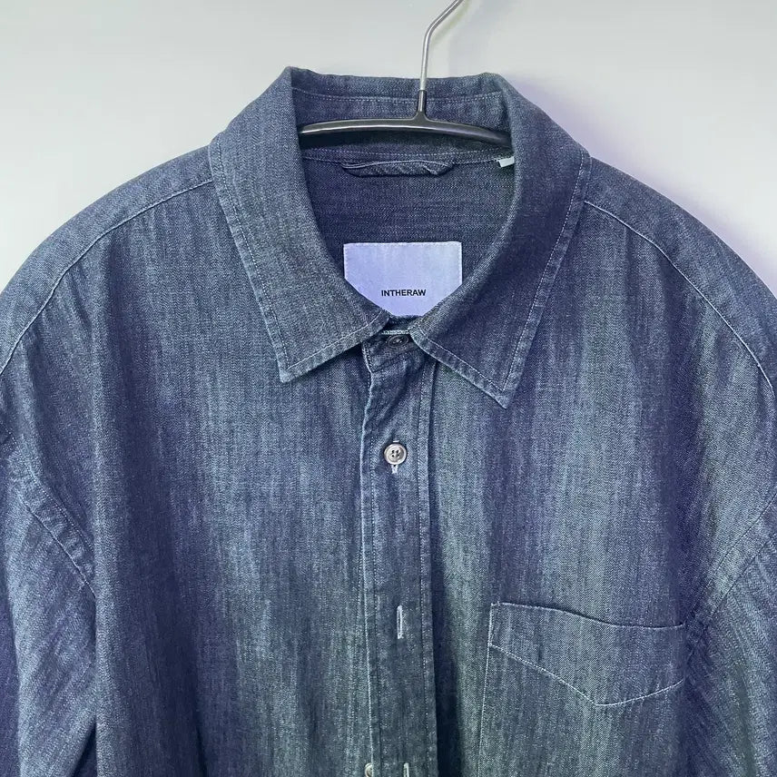 [SOLD OUT] [2] 인더로우 WASHED DENIM SHIRT - Blue Black