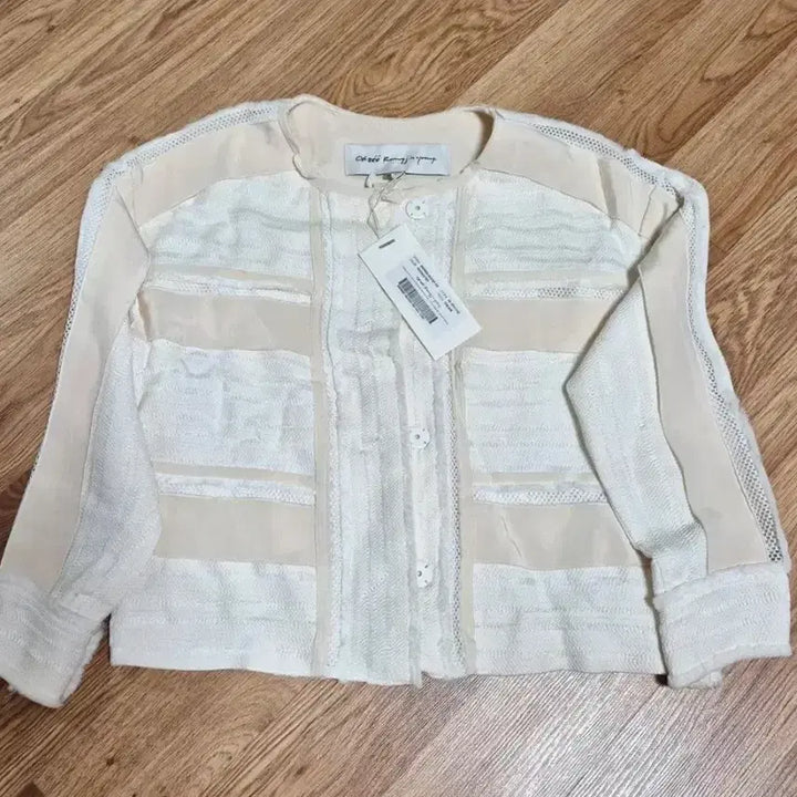 [BUNJANG] Obze White Layered Short Jacket / 오브제 화이트 레이어드 숏 자켓