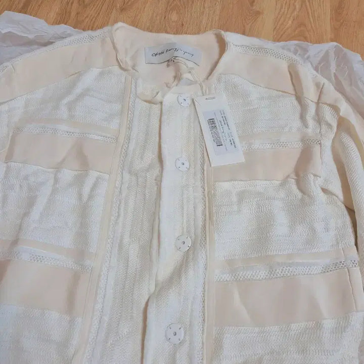[BUNJANG] Obze White Layered Short Jacket / 오브제 화이트 레이어드 숏 자켓