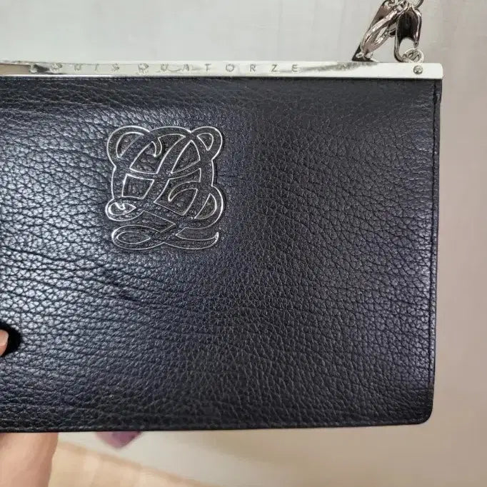[BUNJANG] Louis Quatorze Black Chain Shoulder Bag / 루이까또즈 블랙 체인 숄더백