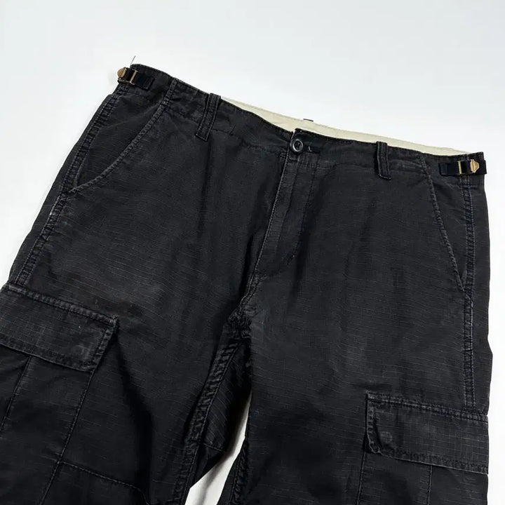 [SOLD OUT] (수선존재, 34)  칼하트 wip 오리지널 립스탑 카고팬츠 블랙