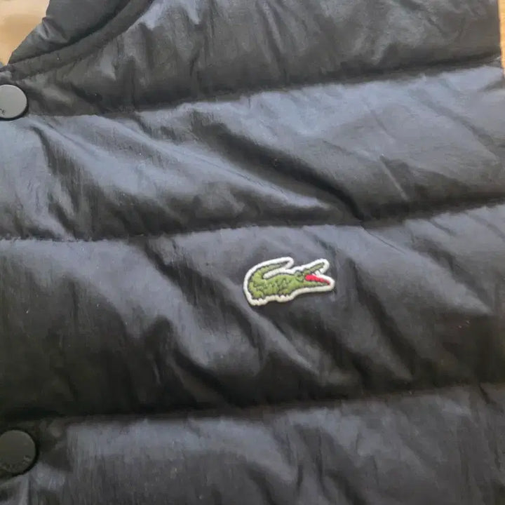 [BUNJANG] Lacoste Black Padded Vest / 라코스테 블랙 패딩 조끼