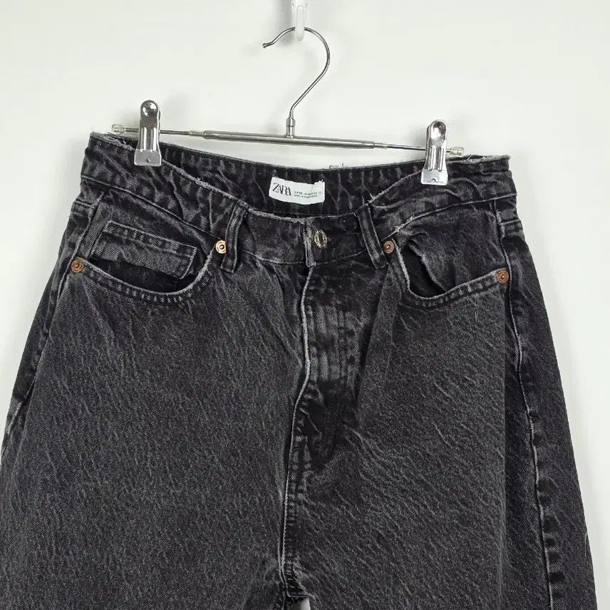 [BUNJANG] ZARA Washed Black Denim Pants (Women&