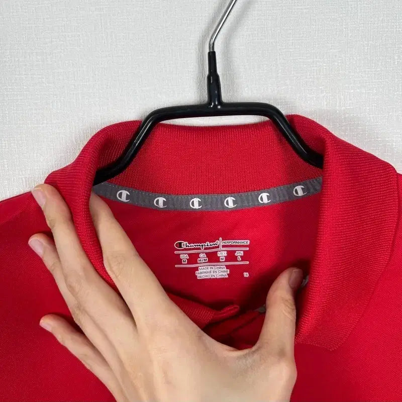 [BUNJANG] Champion Red Short Sleeve T-shirt Men&