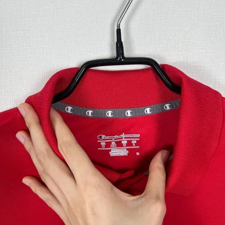 [BUNJANG] Champion Red Short Sleeve T-shirt Men&