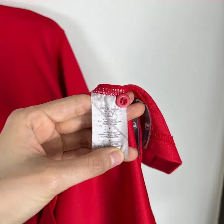 [BUNJANG] Champion Red Short Sleeve T-shirt Men&
