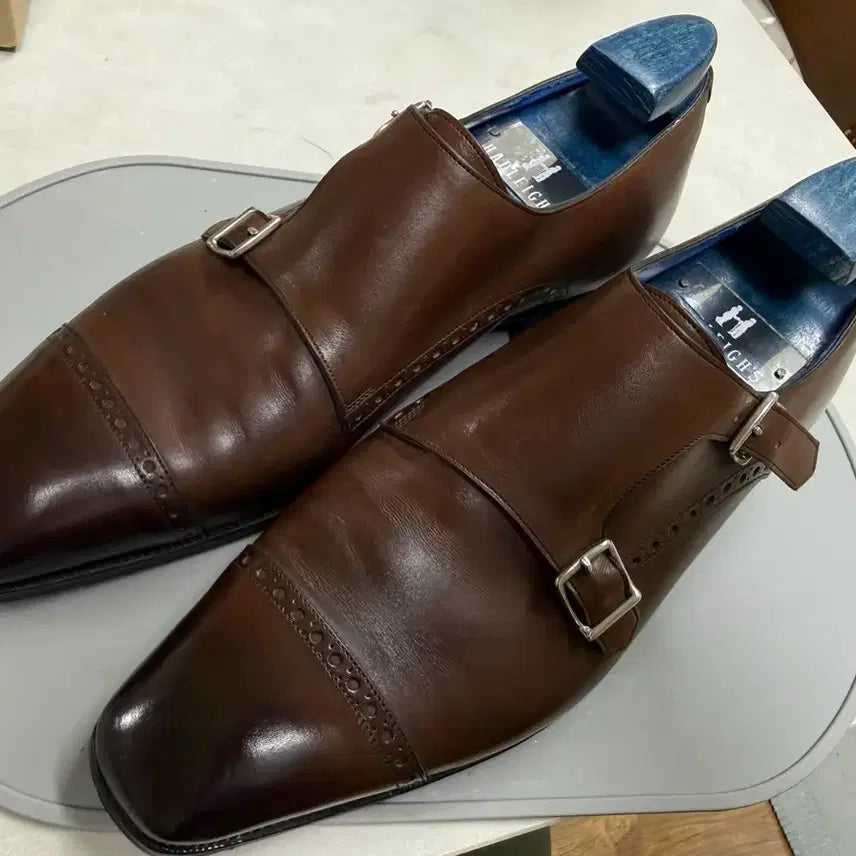 [BUNJANG] Gaziano &amp; Girling Double Monk 8F Shoes / 가지아노걸링 더블몽크 8F