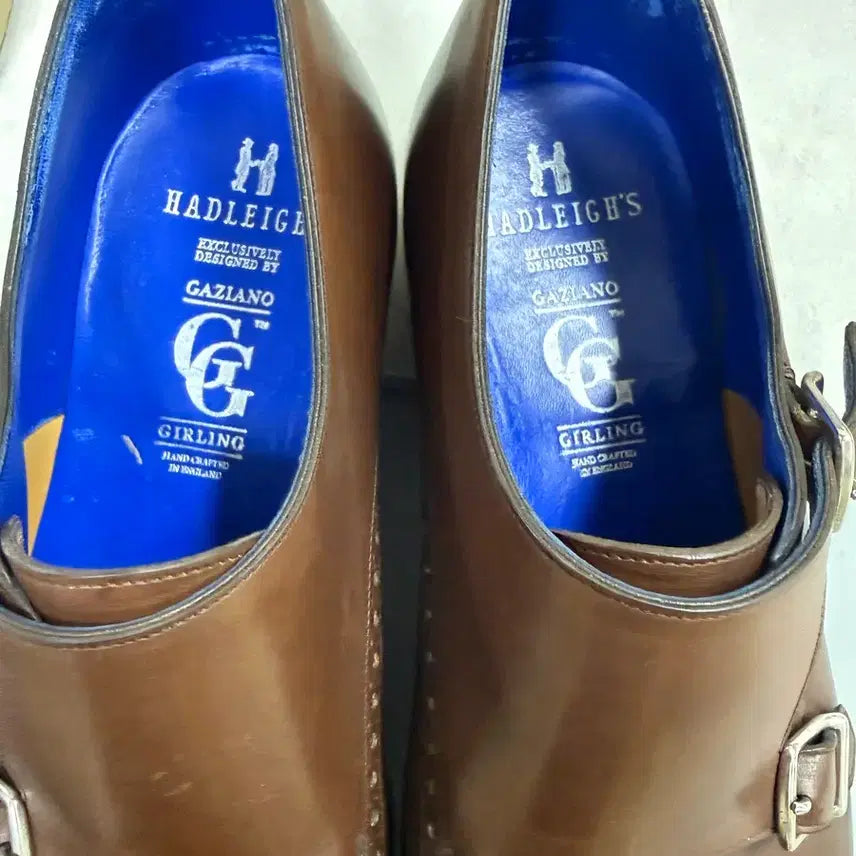 [BUNJANG] Gaziano &amp; Girling Double Monk 8F Shoes / 가지아노걸링 더블몽크 8F