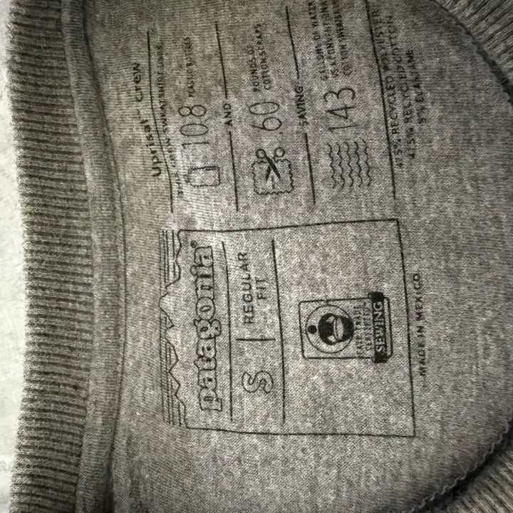 [BUNJANG] Patagonia Gray Crewneck Sweatshirt / 파타고니아 맨투맨 티셔츠 그레이
