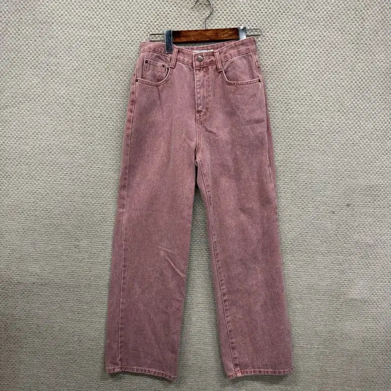 [SOLD OUT] 빈티지 와이드핏 핑크 청바지 XS M16153