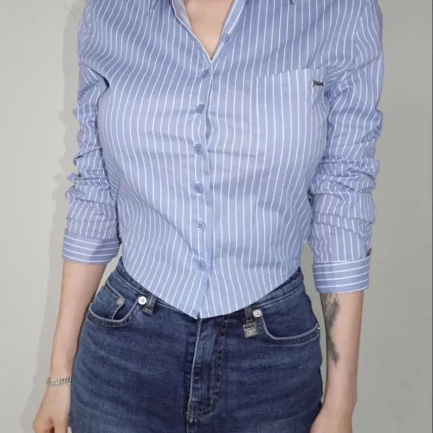 [BUNJANG] Pale Jade Oxford Shirt Blue (S) / 페일제이드 옥스포드 셔츠 블루 s