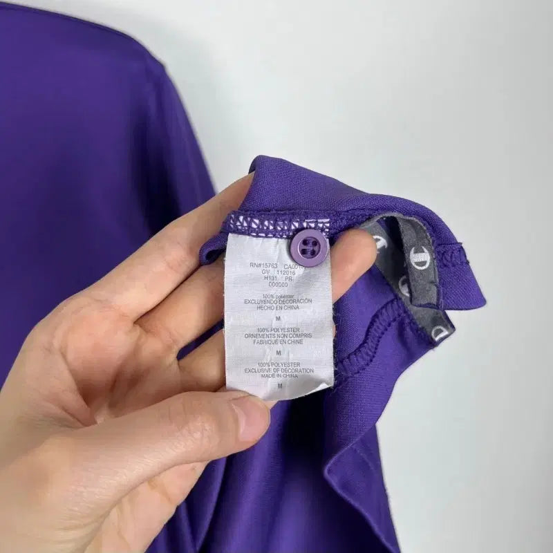[BUNJANG] Champion Purple Short Sleeve T-shirt Men&