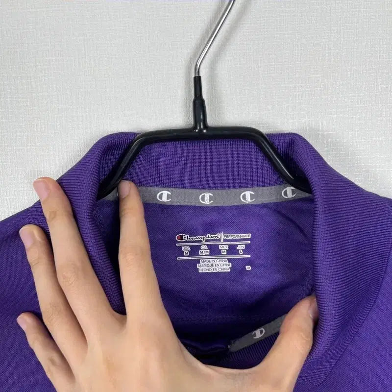 [BUNJANG] Champion Purple Short Sleeve T-shirt Men&