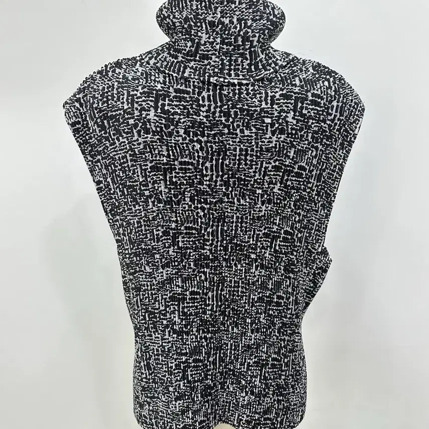 [BUNJANG] Speechio Turtleneck Pleated Vest / 스피치오 터틀넥 플리츠 조끼