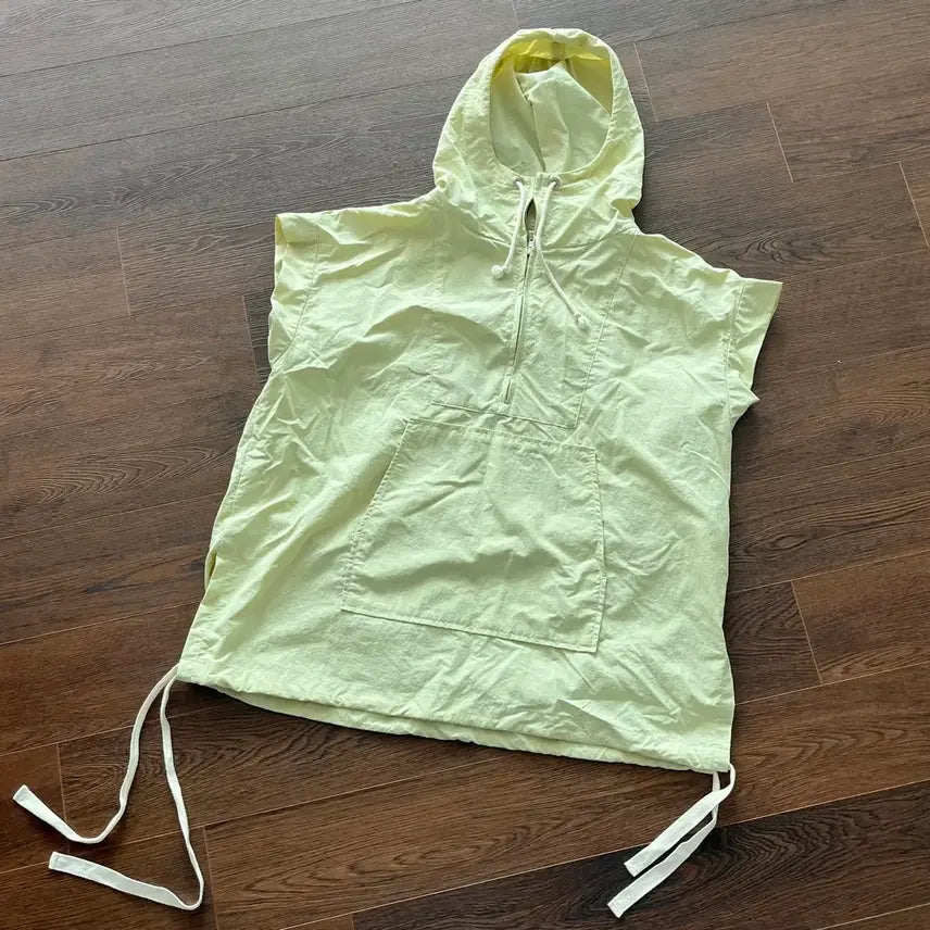 [BUNJANG] B:MING by BEAMS Anorak Half-Zip Hoodie (Lime) / [B:MING by빔즈] 아노락 반집업 후드(라임)