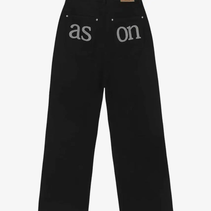 [SOLD OUT] 애즈온 와이드 팬츠 블랙 판매